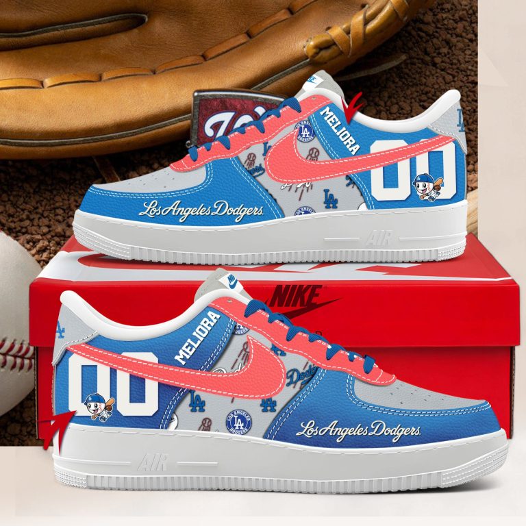 Los Angeles Dodgers Personalized Air Force Shoes