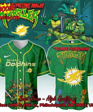 Miami Dolphins X Ninja Turtles Night Baseball Jersey