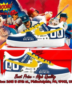 Milwaukee Brewers Custom Name Air Force Shoes