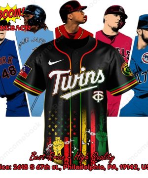 Minnesota Twins Juneteenth Day Baseball Jersey