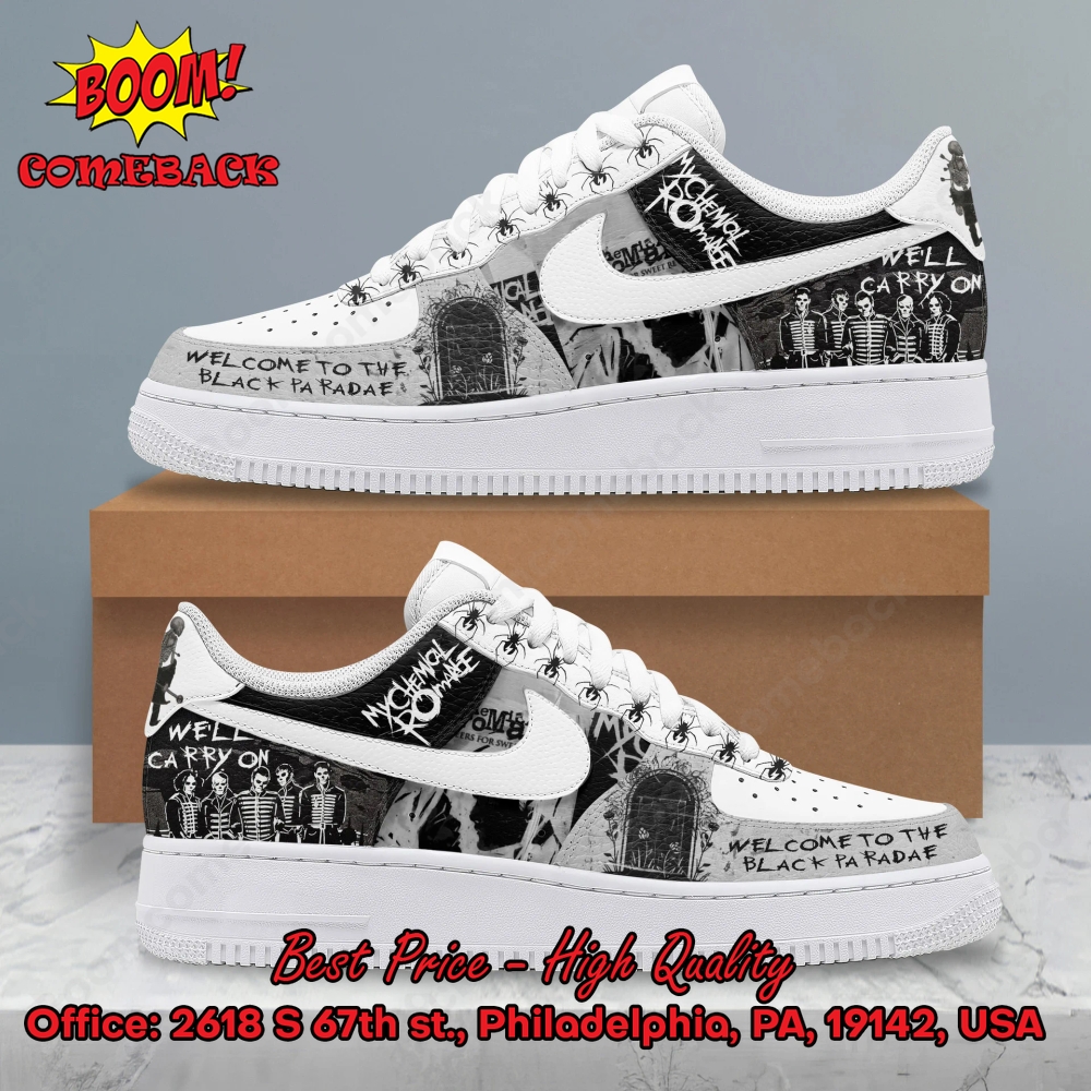 My Chemical Romance Welcome to the Black Parade Air Force Shoes My Chemical Romance Welcome to the Black Parade Air Force Shoes