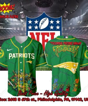 new england patriots x ninja turtles night baseball jersey 3 poE8E