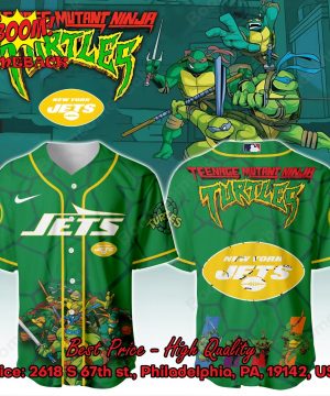 New York Jets X Ninja Turtles Night Baseball Jersey