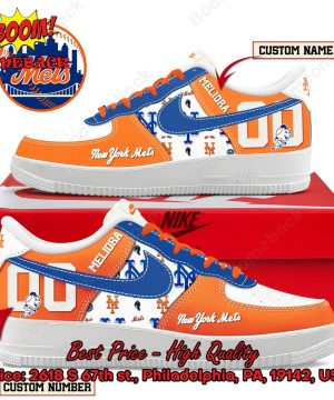 New York Mets Custom Name Air Force Shoes