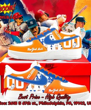 New York Mets Custom Name Air Force Shoes