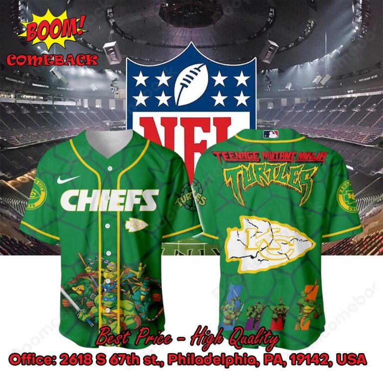 Kansas City Chiefs X Ninja Turtles Night Baseball Jersey