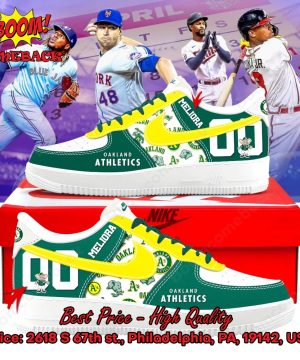 oakland athletics custom name air force shoes 3 MpIAZ