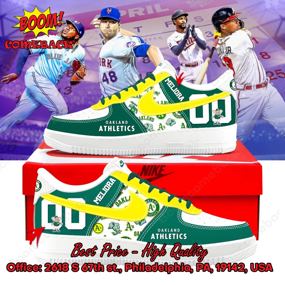 Oakland Athletics Custom Name Air Force Shoes Oakland Athletics Custom Name Air Force Shoes