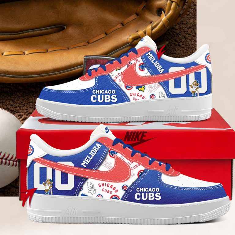 Chicago Cubs Personalized Air Force Shoes