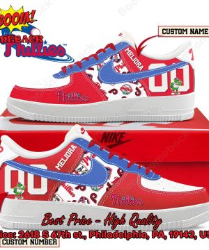 Philadelphia Phillies Custom Name Air Force Shoes