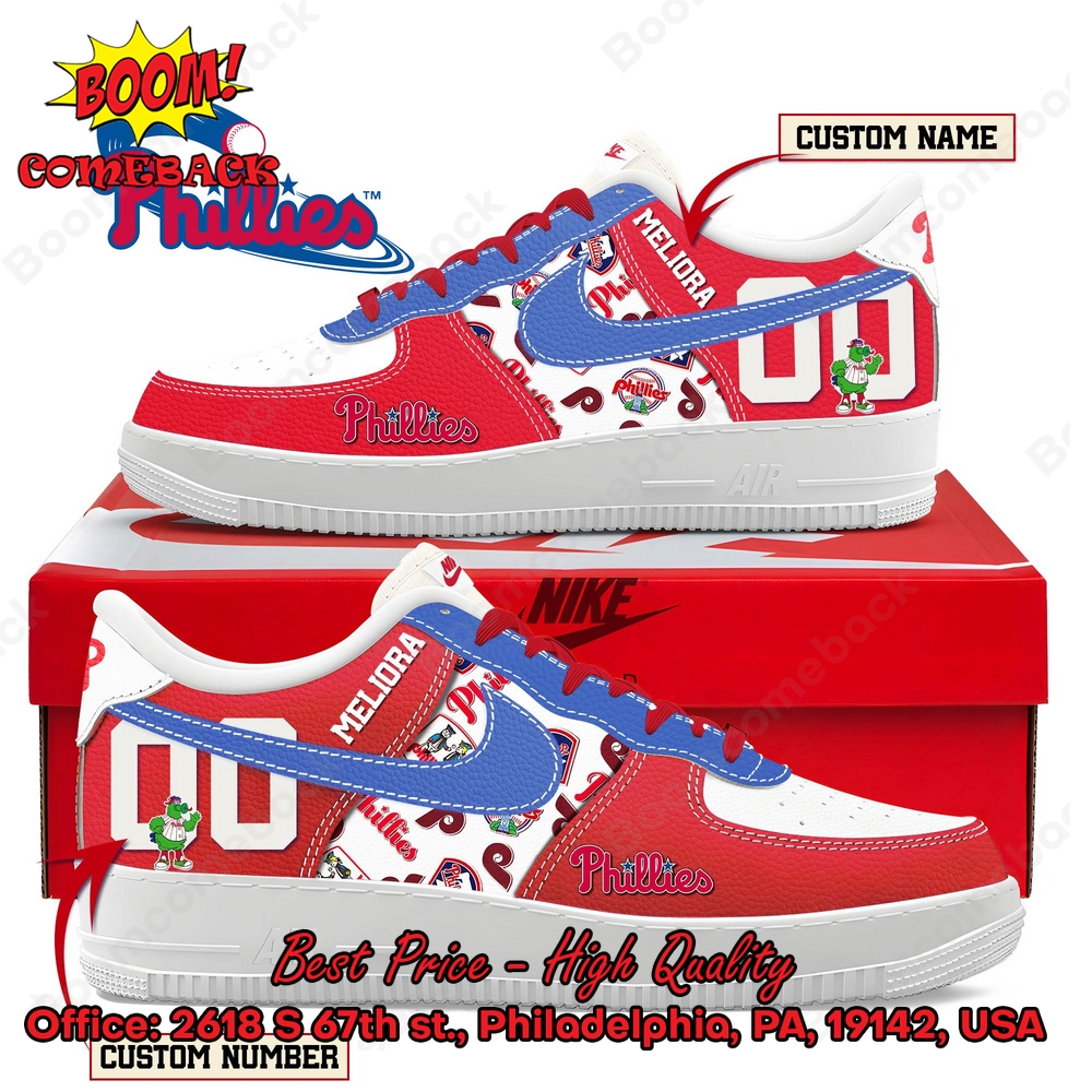 Philadelphia Phillies Custom Name Air Force Shoes Philadelphia Phillies Custom Name Air Force Shoes
