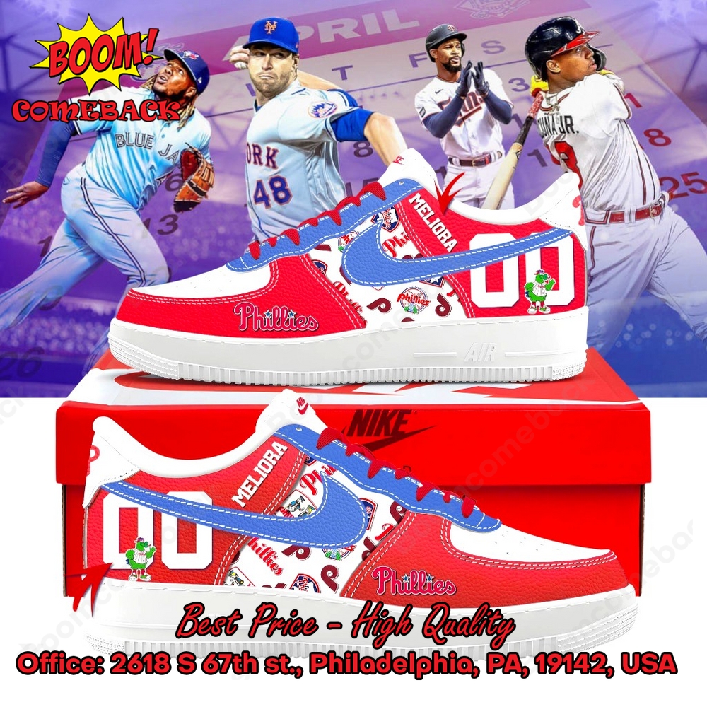 Philadelphia Phillies Custom Name Air Force Shoes Philadelphia Phillies Custom Name Air Force Shoes