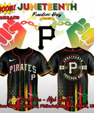 Pittsburgh Pirates Juneteenth Day Baseball Jersey