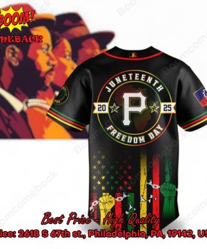 pittsburgh pirates juneteenth day baseball jersey 3 8WR32