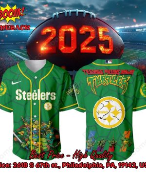Pittsburgh Steelers X Ninja Turtles Night Baseball Jersey