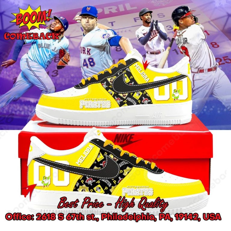 Pittsburgh Pirates Custom Name Air Force Shoes