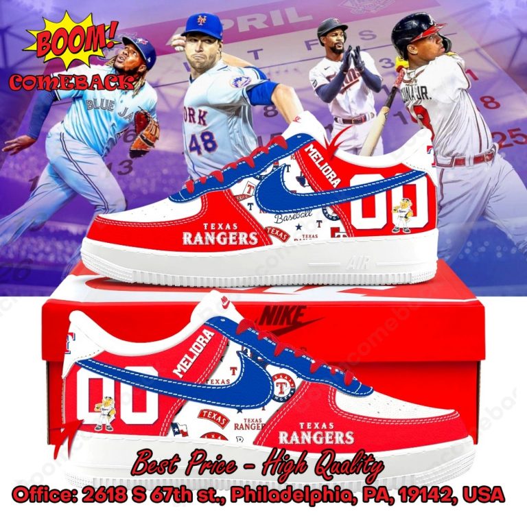 Texas Rangers Custom Name Air Force Shoes