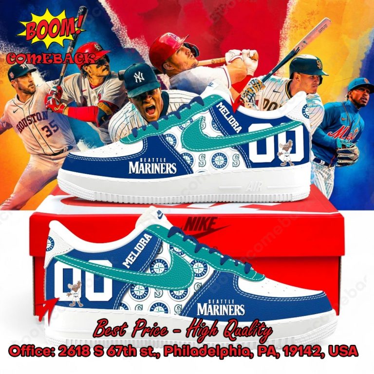 Seattle Mariners Custom Name Air Force Shoes