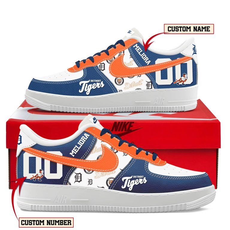 Detroit Tigers Personalized Air Force Shoes