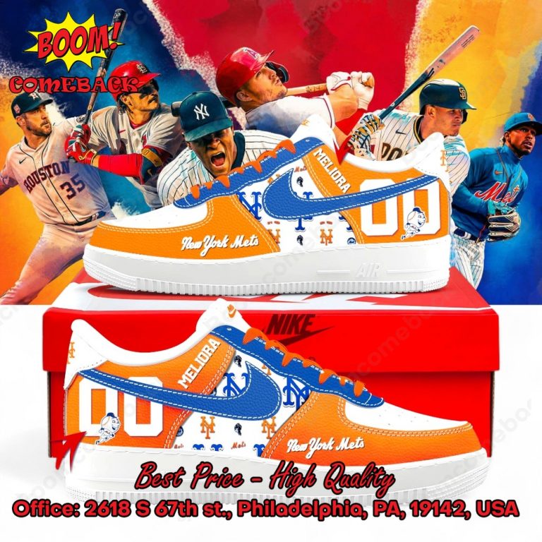 New York Mets Custom Name Air Force Shoes