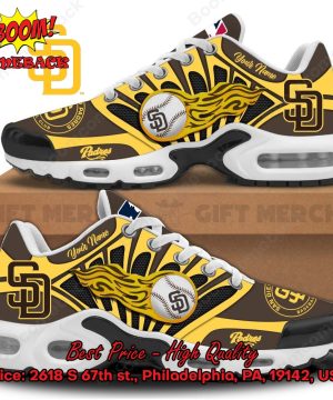 San Diego Padres Custom Name Air Max Plus Shoes