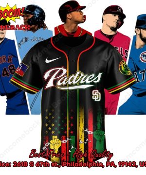 San Diego Padres Juneteenth Day Baseball Jersey