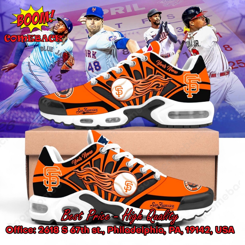 San Francisco Giants Custom Name Air Max Plus Shoes San Francisco Giants Custom Name Air Max Plus Shoes