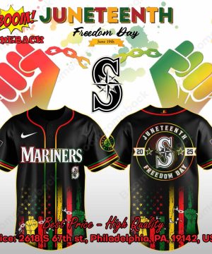Seattle Mariners Juneteenth Day Baseball Jersey
