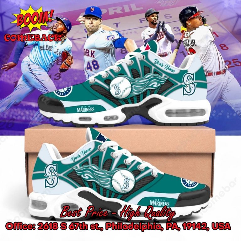 Seattle Mariners Custom Name Air Max Plus Shoes
