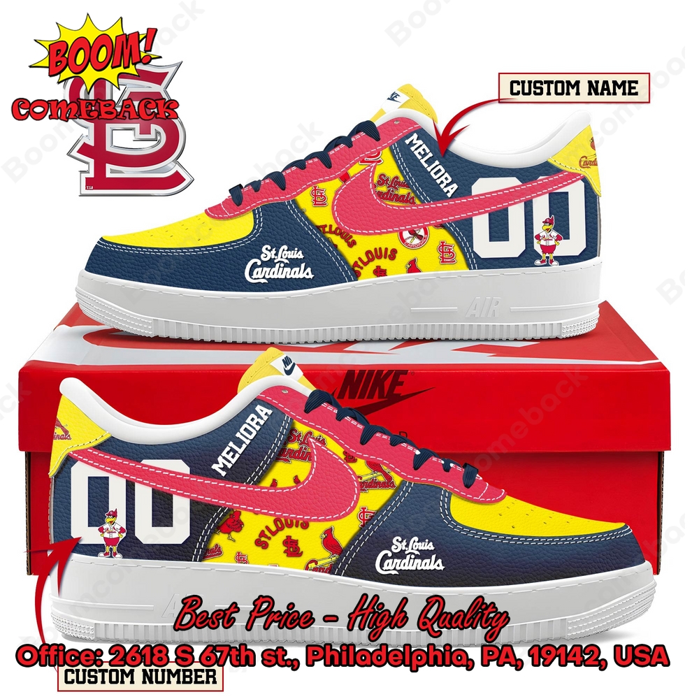 St. Louis Cardinals Custom Name Air Force Shoes St. Louis Cardinals Custom Name Air Force Shoes