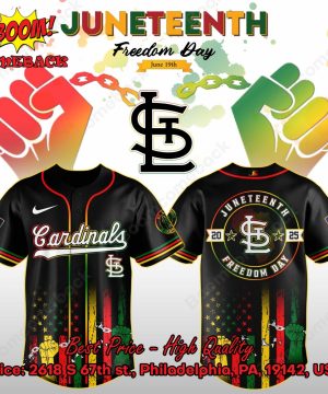St. Louis Cardinals Juneteenth Day Baseball Jersey