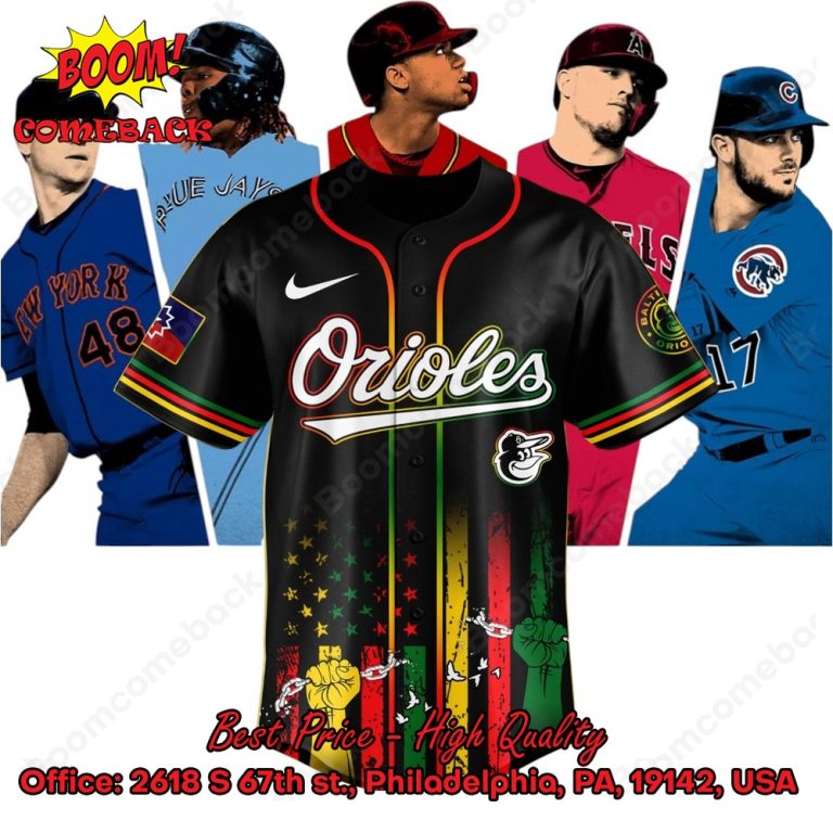 Baltimore Orioles Juneteenth Day Baseball Jersey