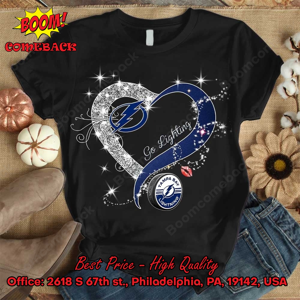 Tampa Bay Lightning Glitter Heart Shirt Tampa Bay Lightning Glitter Heart Shirt