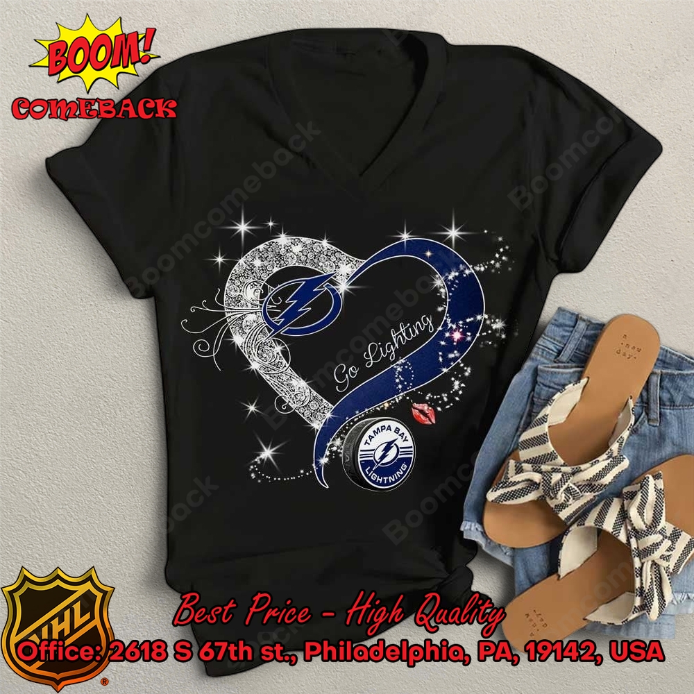 Tampa Bay Lightning Glitter Heart Shirt Tampa Bay Lightning Glitter Heart Shirt