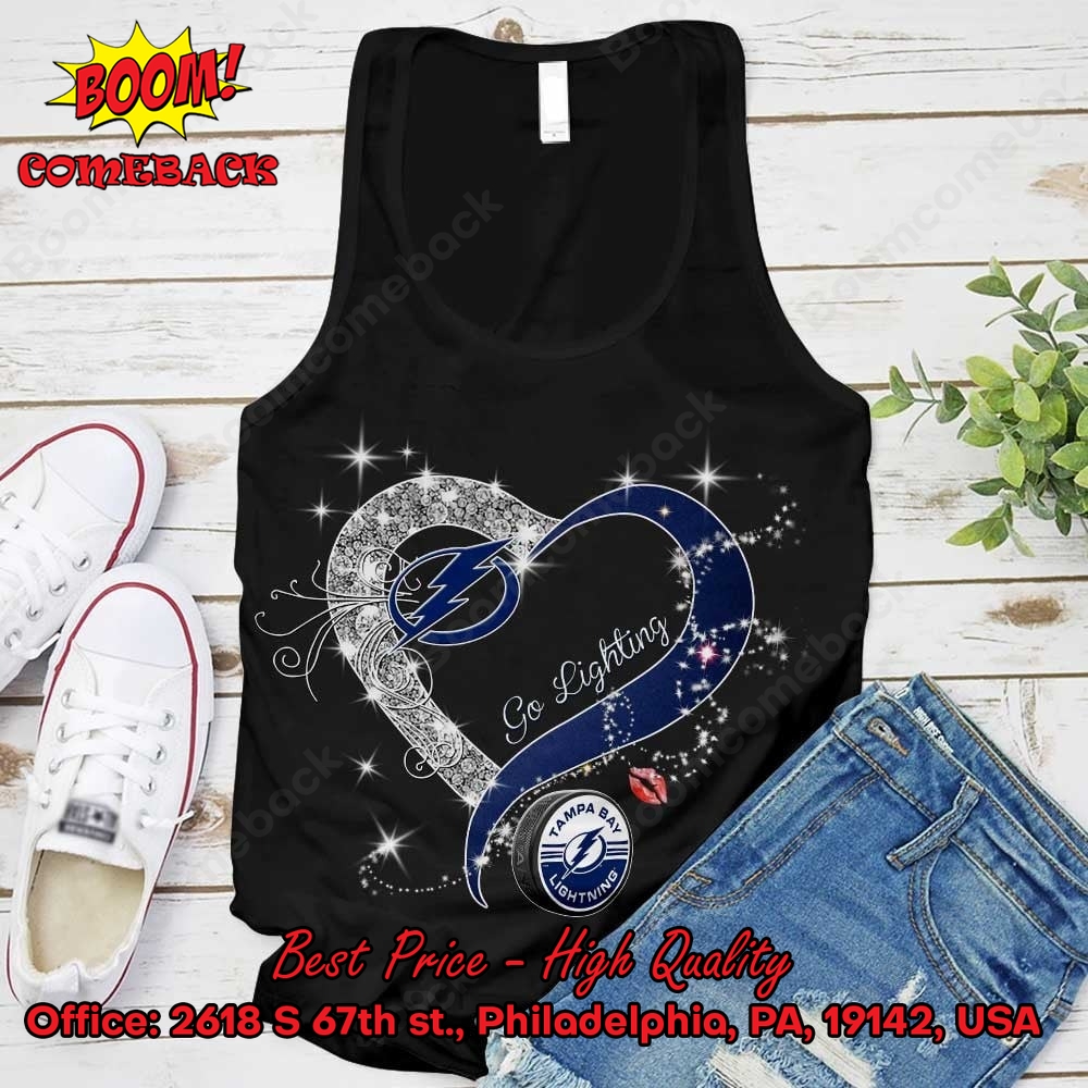 Tampa Bay Lightning Glitter Heart Shirt Tampa Bay Lightning Glitter Heart Shirt