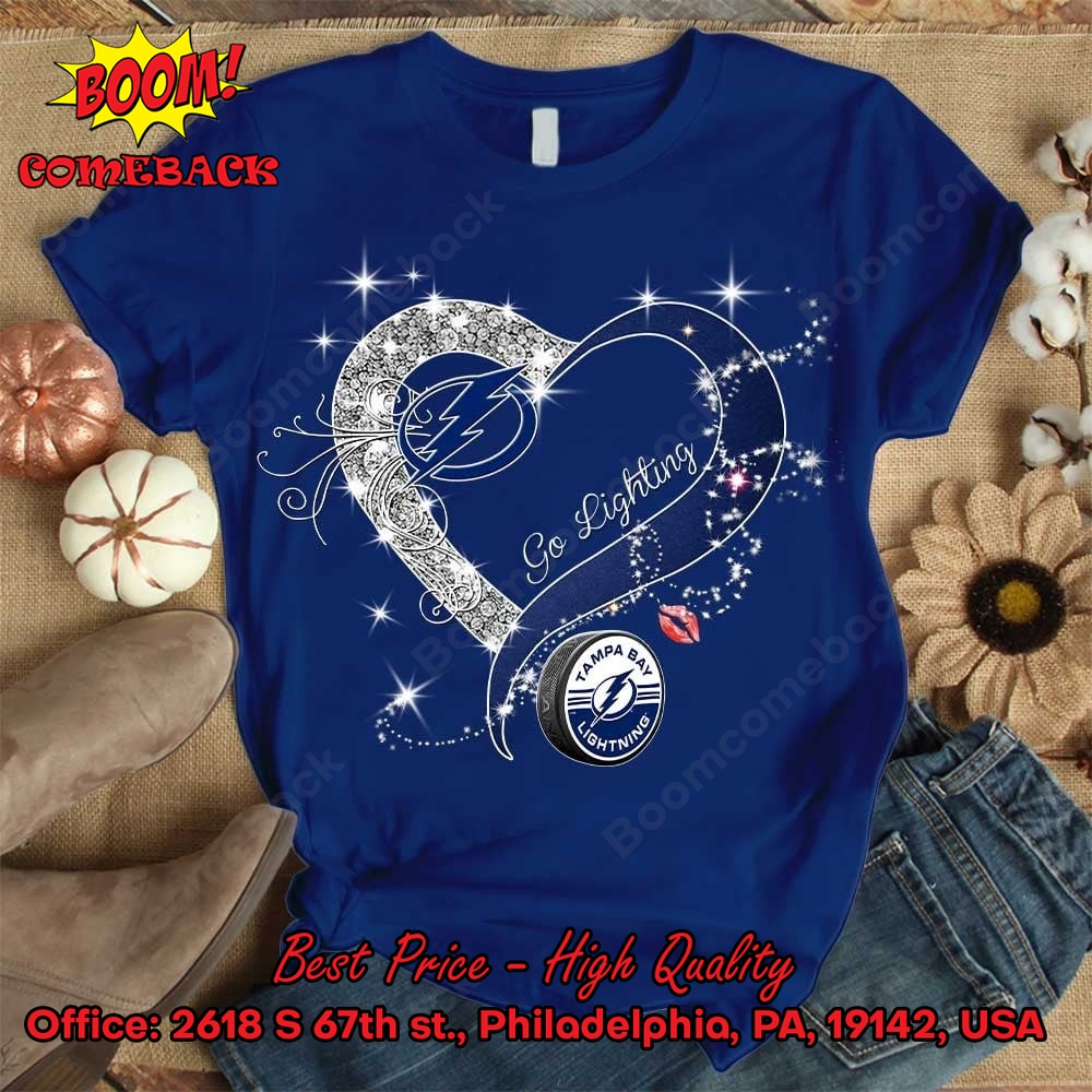 Tampa Bay Lightning Glitter Heart Shirt Tampa Bay Lightning Glitter Heart Shirt