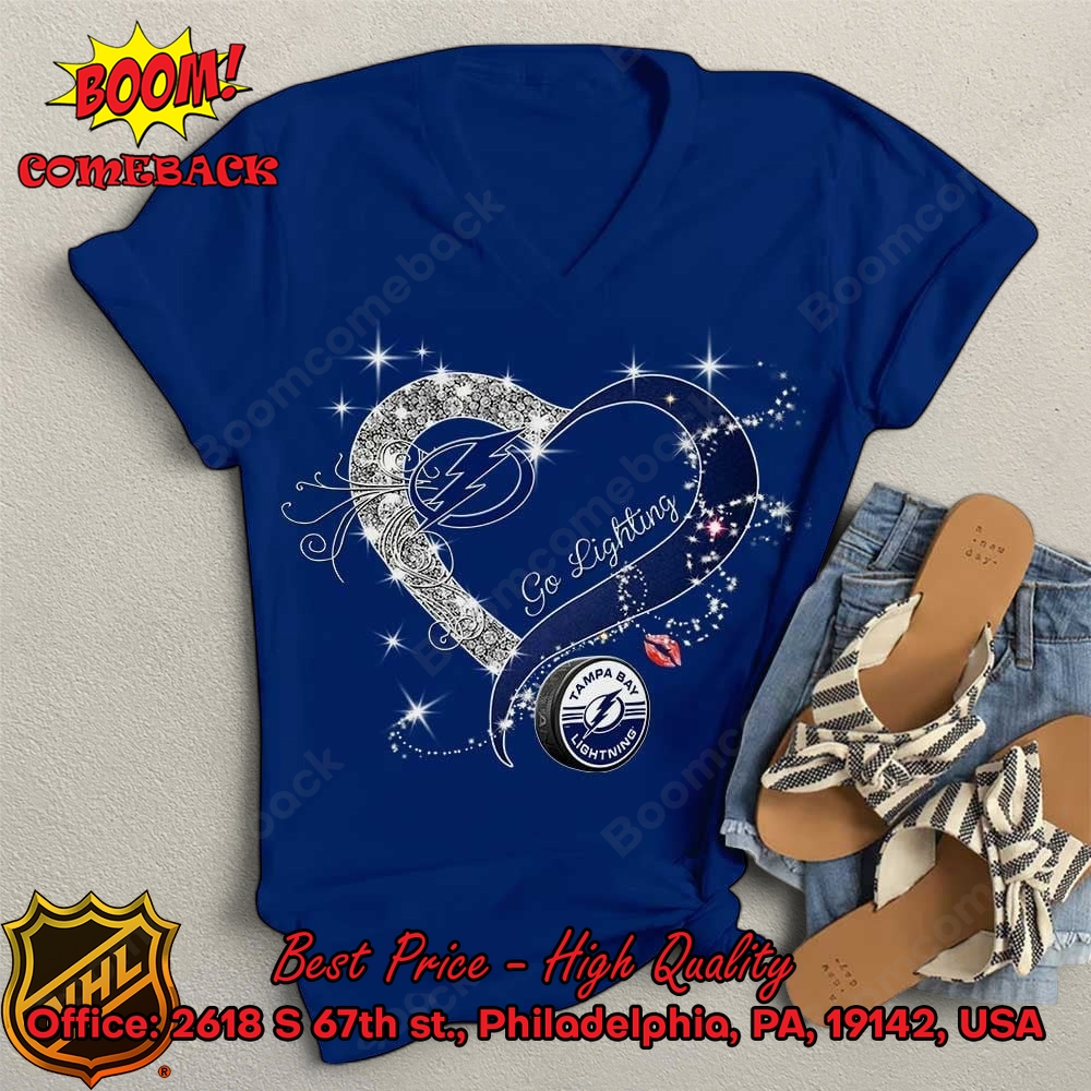 Tampa Bay Lightning Glitter Heart Shirt Tampa Bay Lightning Glitter Heart Shirt