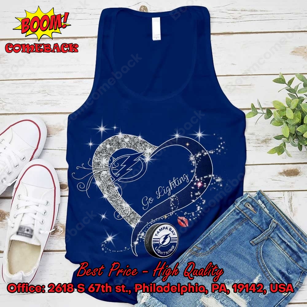 Tampa Bay Lightning Glitter Heart Shirt Tampa Bay Lightning Glitter Heart Shirt