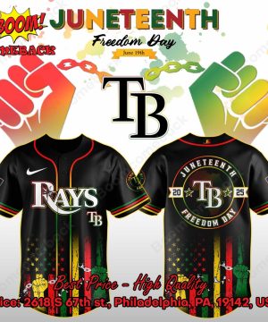 Tampa Bay Rays Juneteenth Day Baseball Jersey