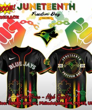 Toronto Blue Jays Juneteenth Day Baseball Jersey