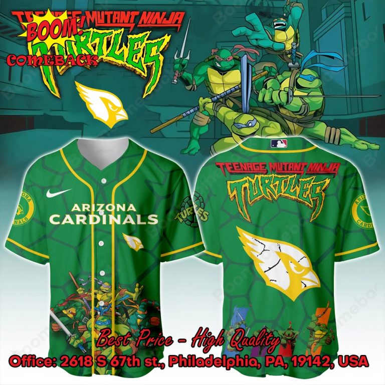 Arizona Cardinals X Ninja Turtles Night Baseball Jersey