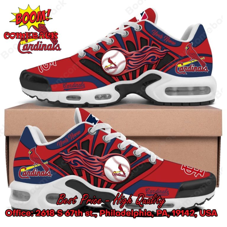 St. Louis Cardinals Custom Name Air Max Plus Shoes