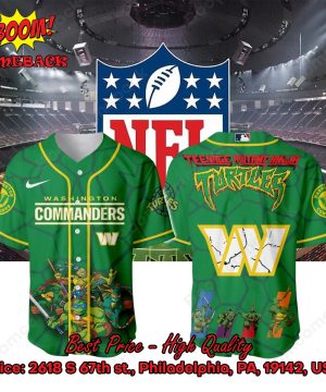 washington commanders x ninja turtles night baseball jersey 3 eSu6I