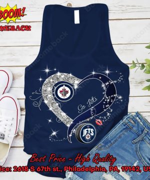 winnipeg jets glitter heart shirt 10 K1kdY