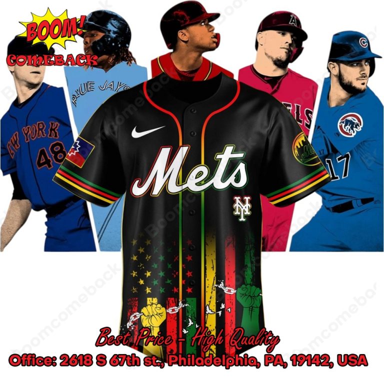 New York Mets Juneteenth Day Baseball Jersey