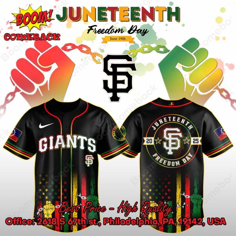 San Francisco Giants Juneteenth Day Baseball Jersey