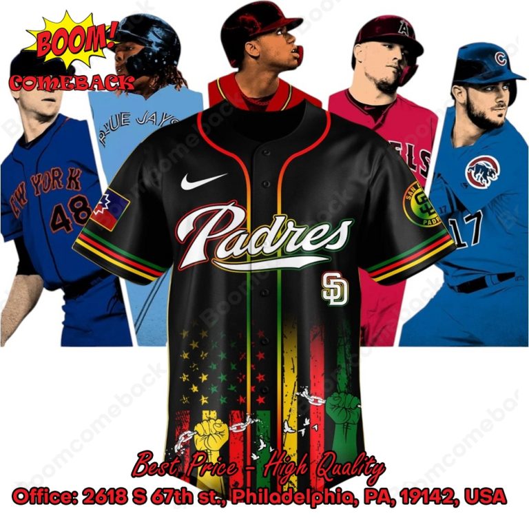 San Diego Padres Juneteenth Day Baseball Jersey