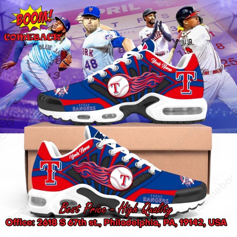 Texas Rangers Custom Name Air Max Plus Shoes