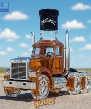 1980 Mack Superliner Truck Whiskey Bottle