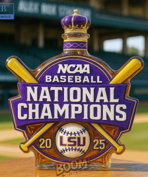 2025 LSU Baseball National Champions Whiskey Bottle